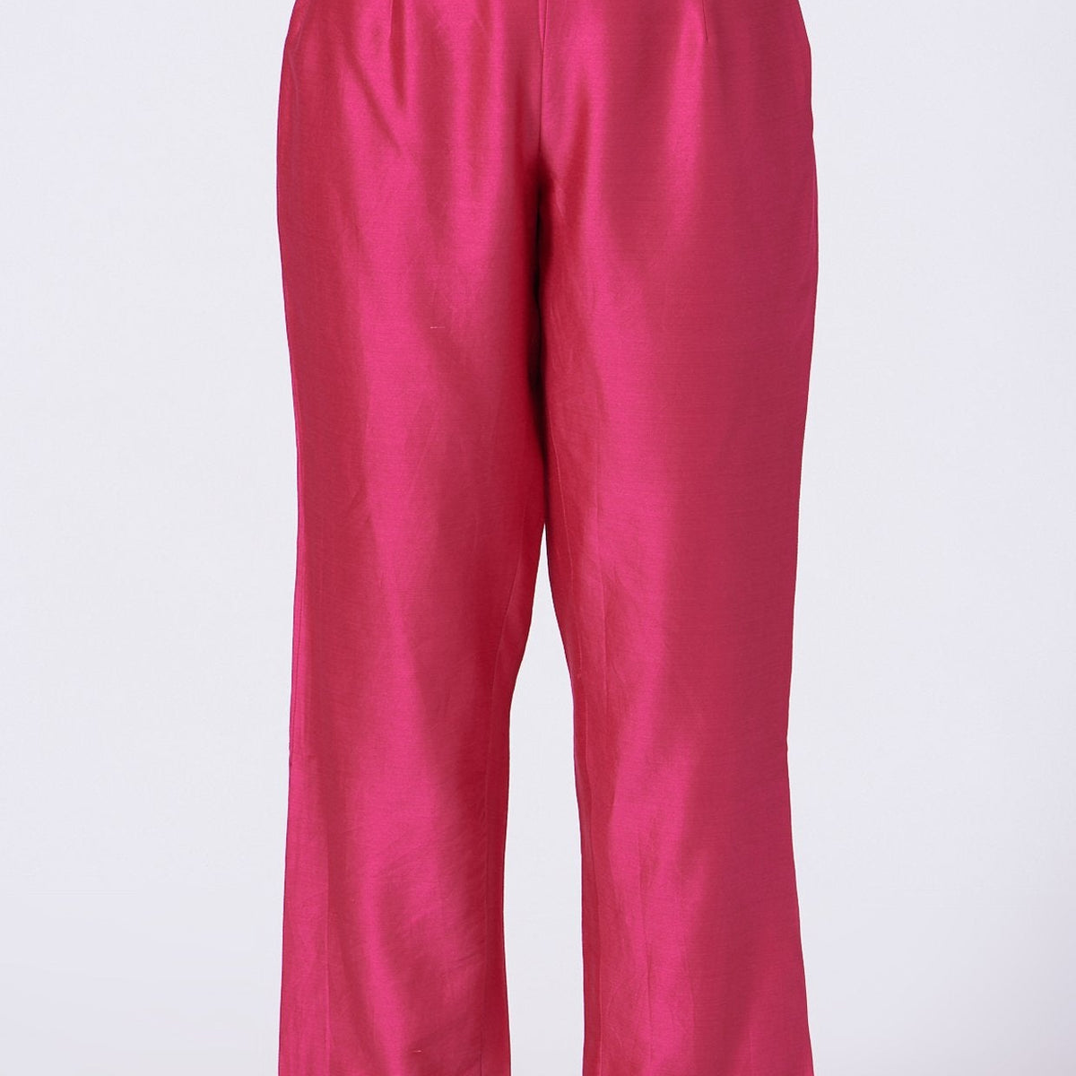Periyar Pima Satin Fuchsia Kurta Set