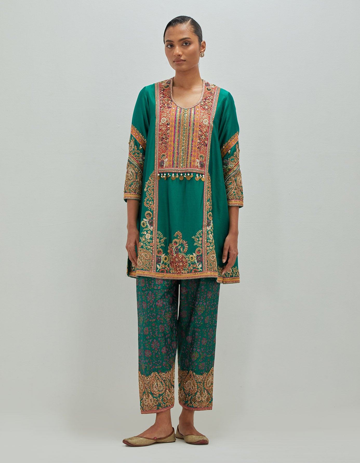 Kitch Emb Phiran with Salwar