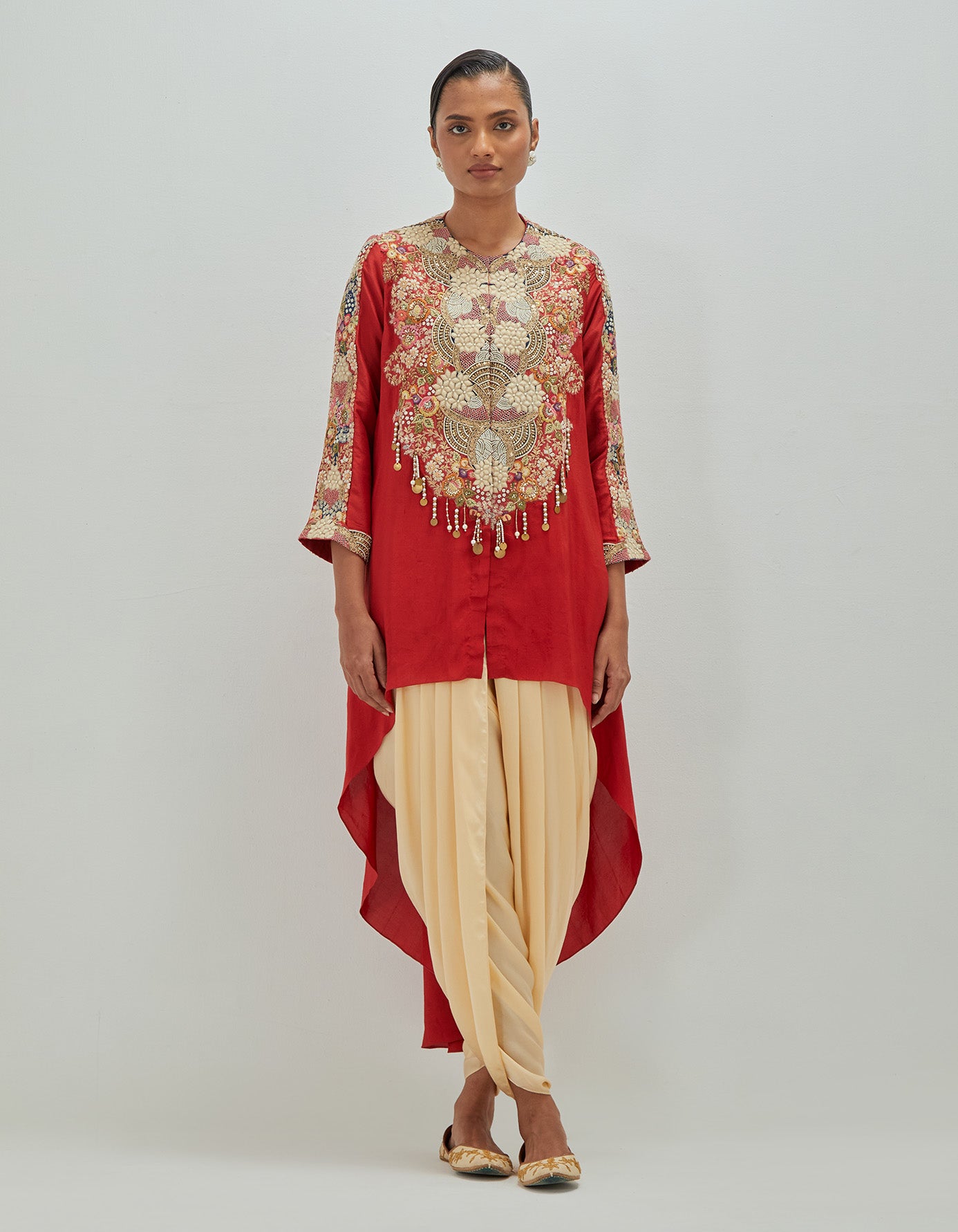 White Moti High Low