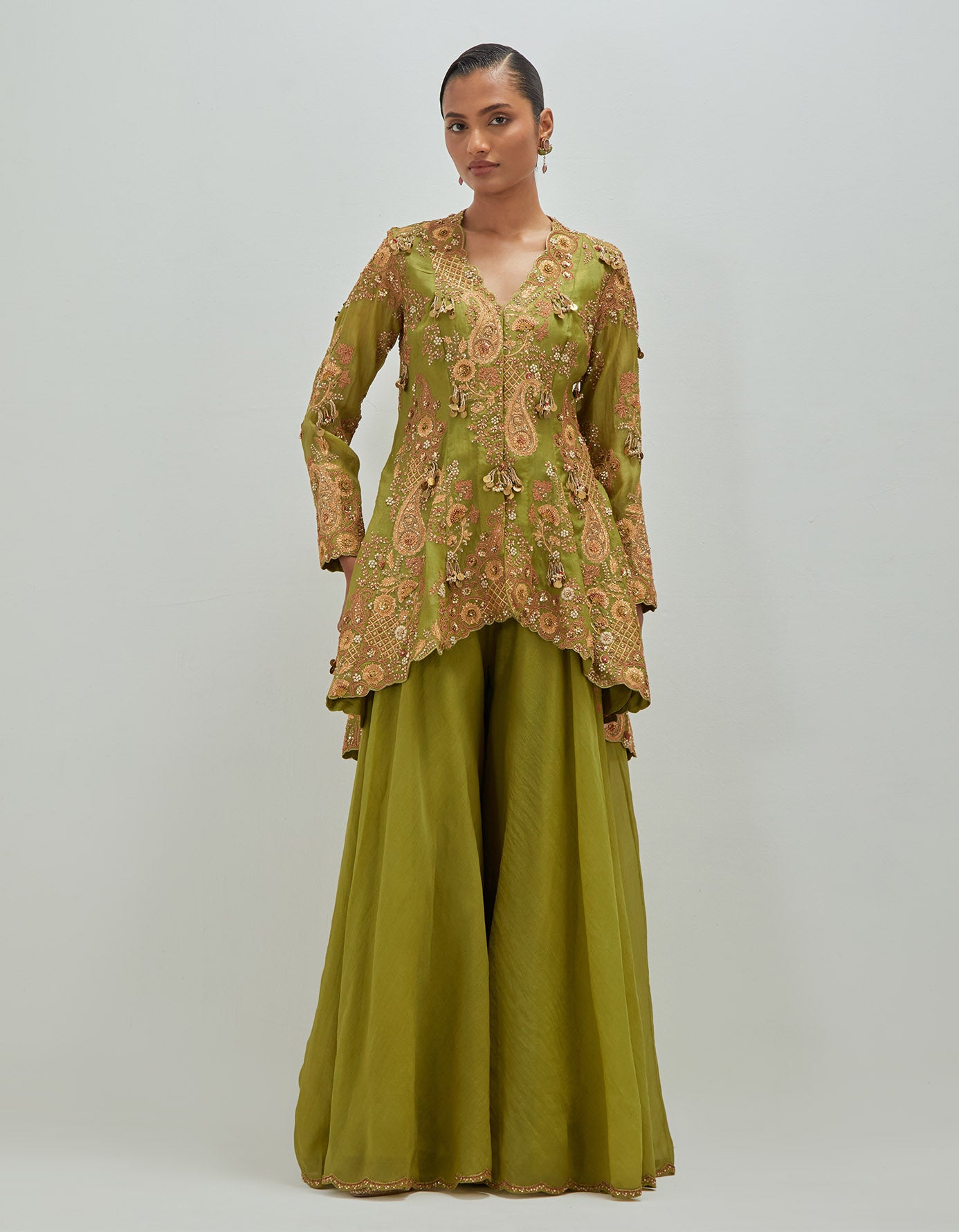 Marodi Peplum and sharara