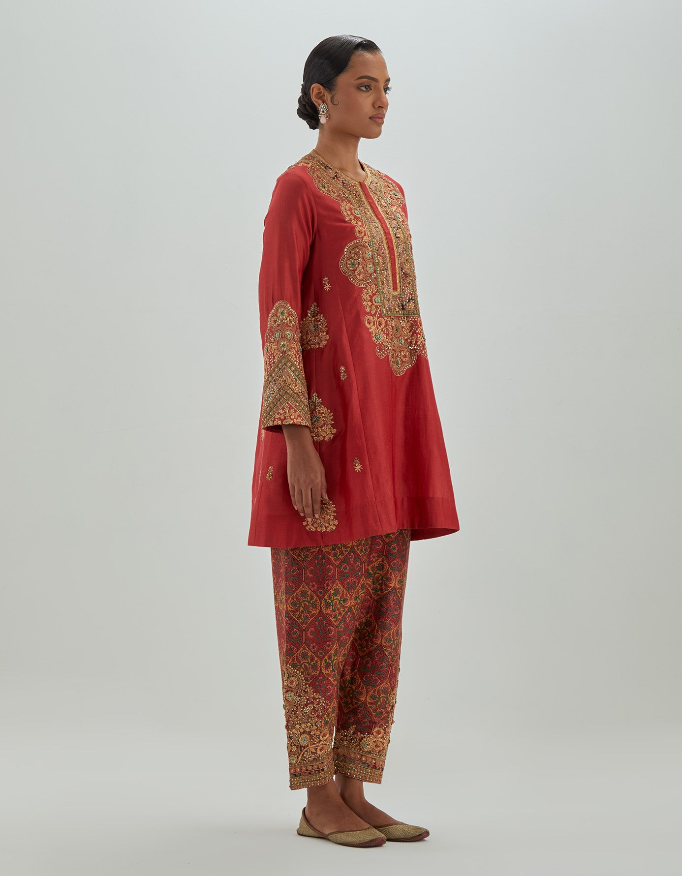 Phiran with Printed Salwar