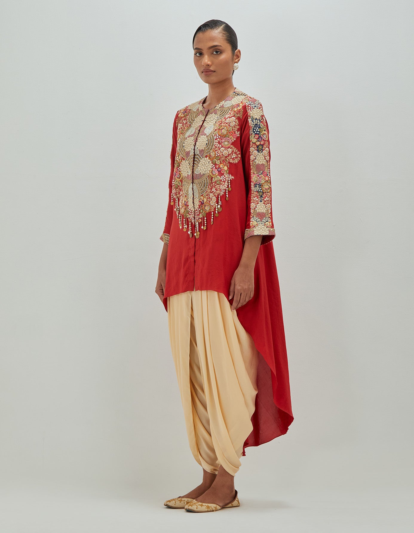 White Moti High Low