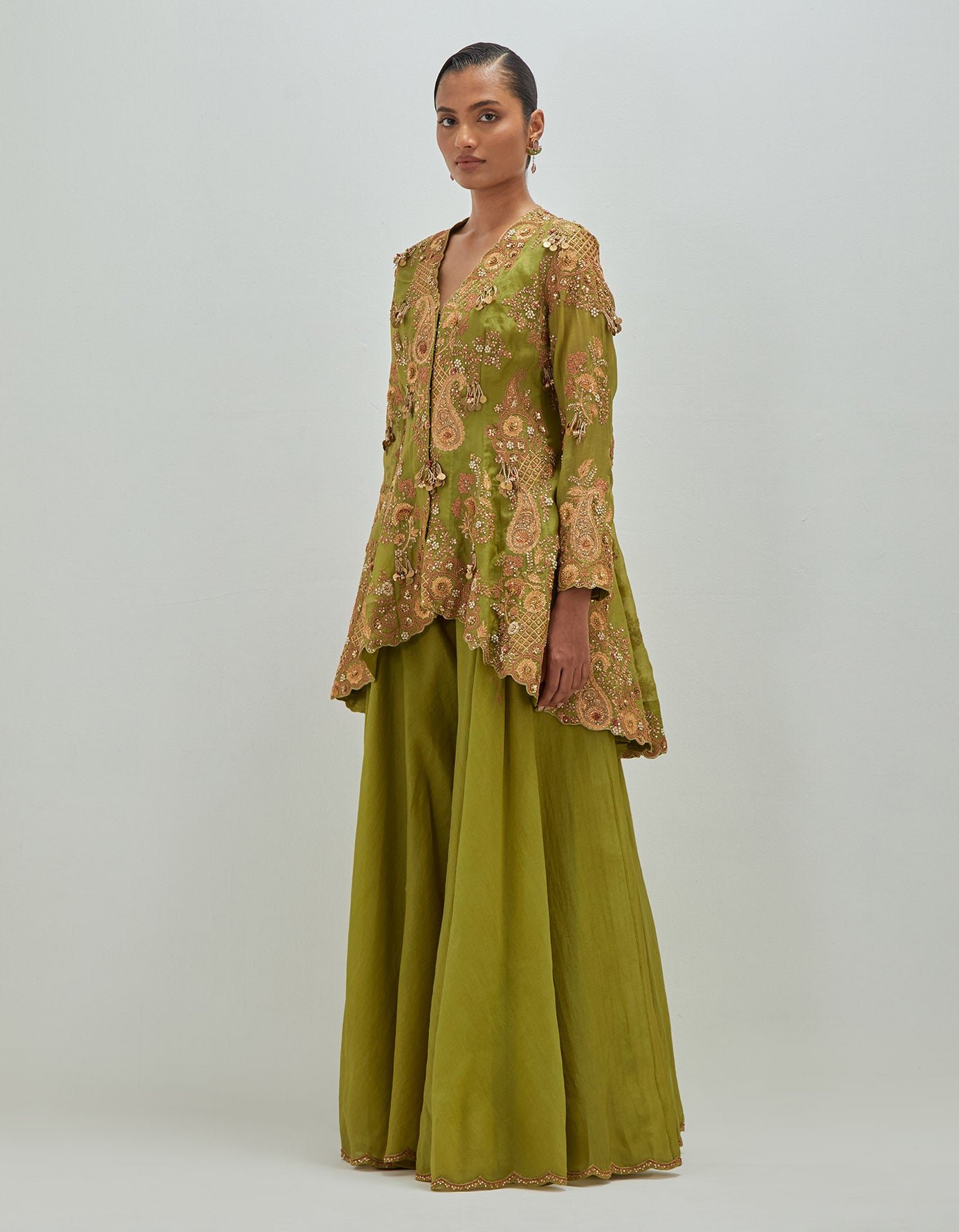 Marodi Peplum and sharara