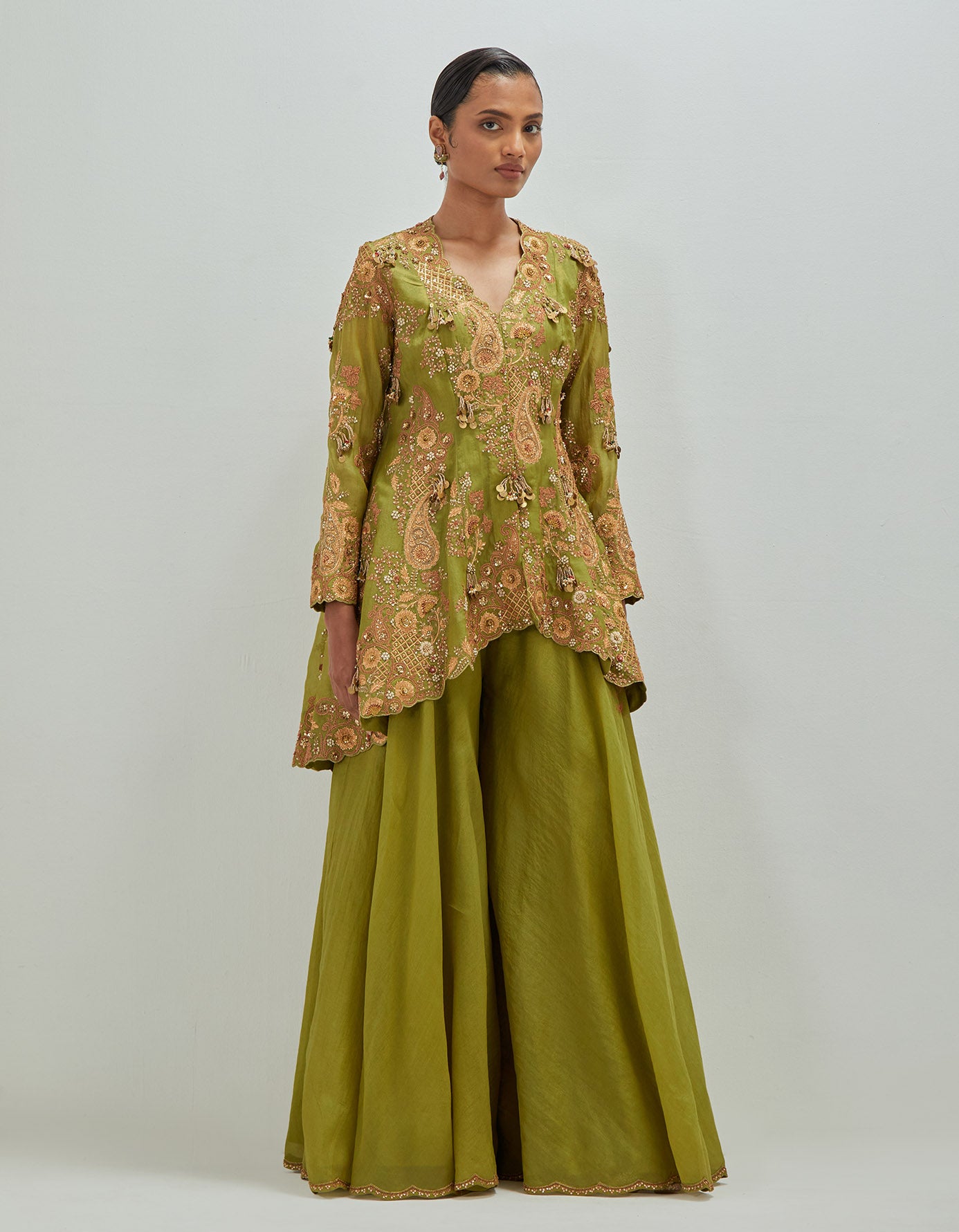 Marodi Peplum and sharara