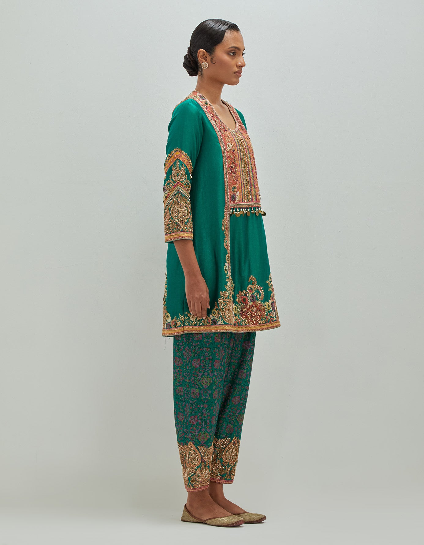 Kitch Emb Phiran with Salwar