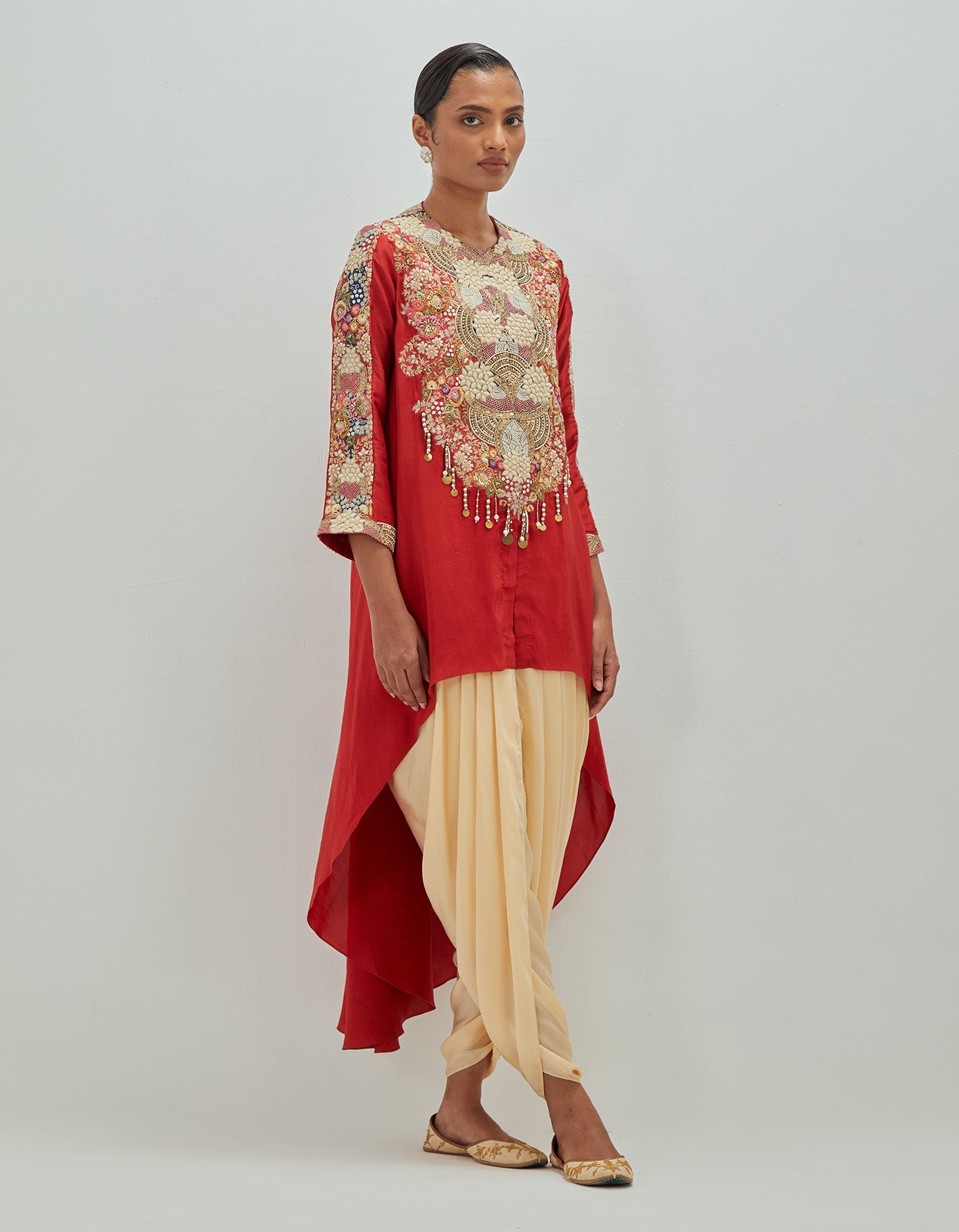 White Moti High Low
