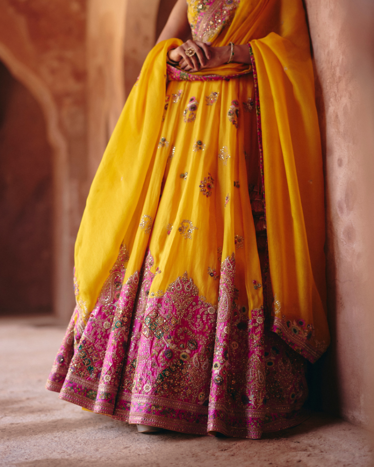 Gulrez Light Organza  Lehenga With Dupatta
