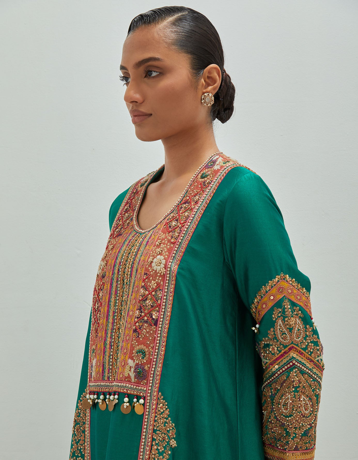 Kitch Emb Phiran with Salwar