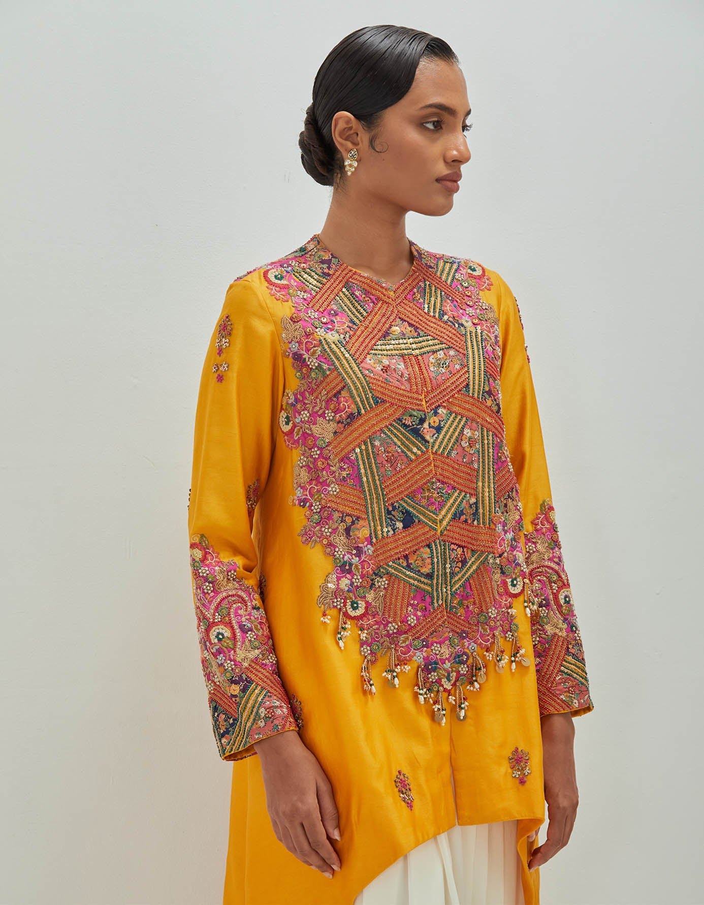 Kitch High low with Dhoti