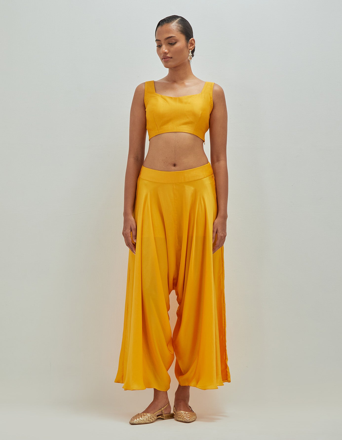 White Moti Shirt with Harrem Pants