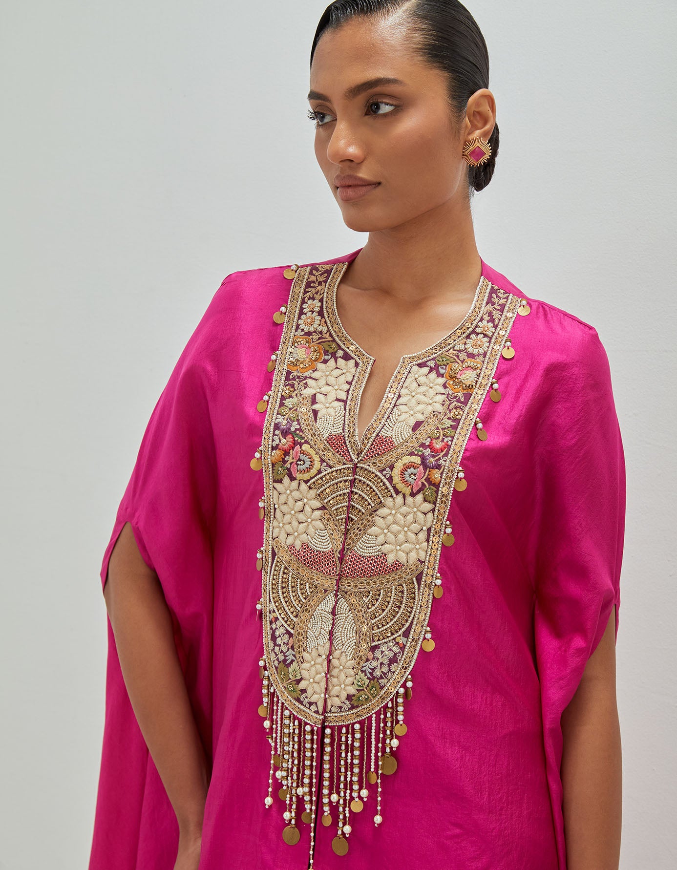 Festive  Pret Brocade  Asymetrical Kurta With Dhoti.