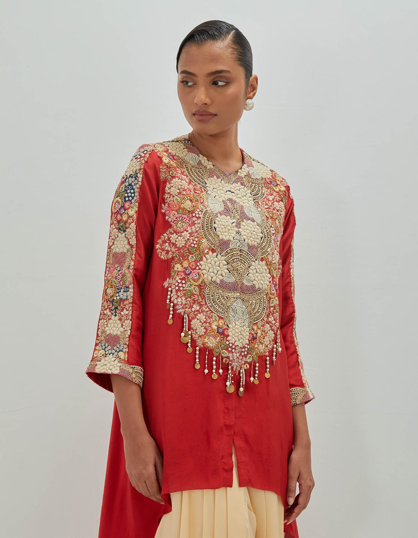 White Moti High Low