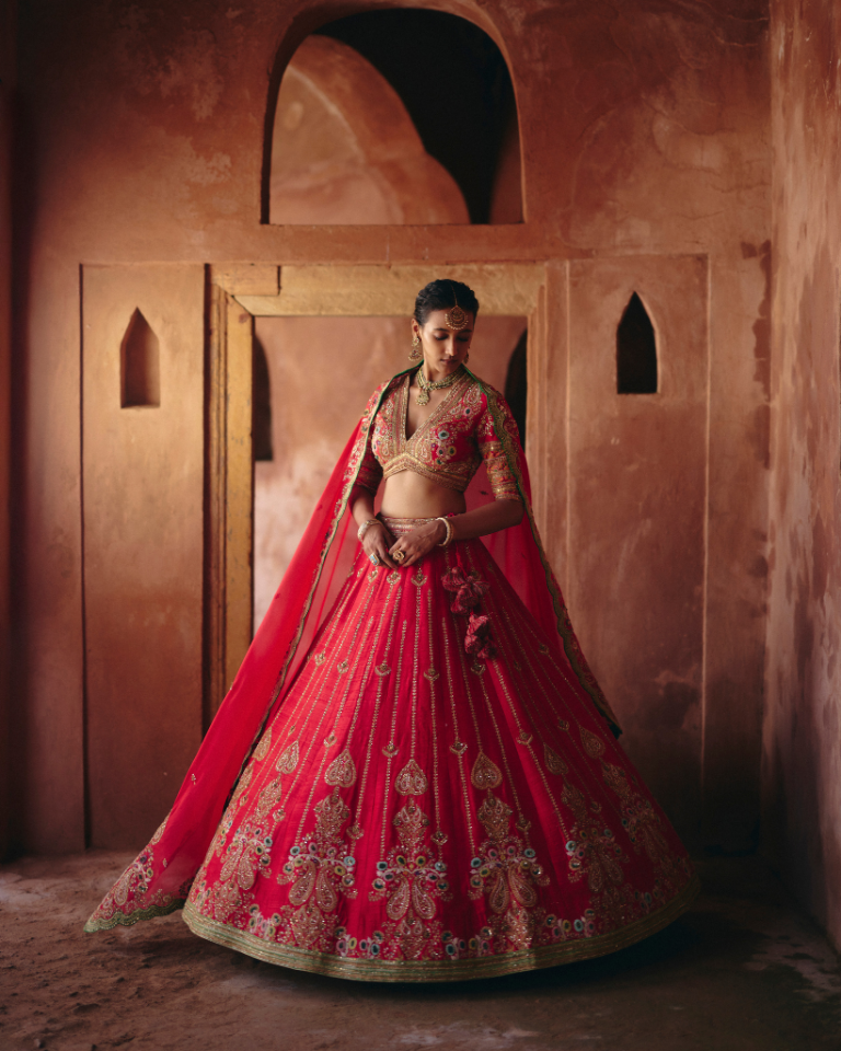 Gulrez 16 Kali Chadi Lehenga With Organza DuPatta