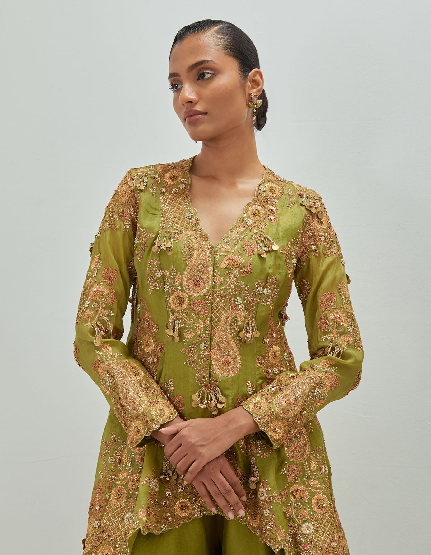Marodi Peplum and sharara