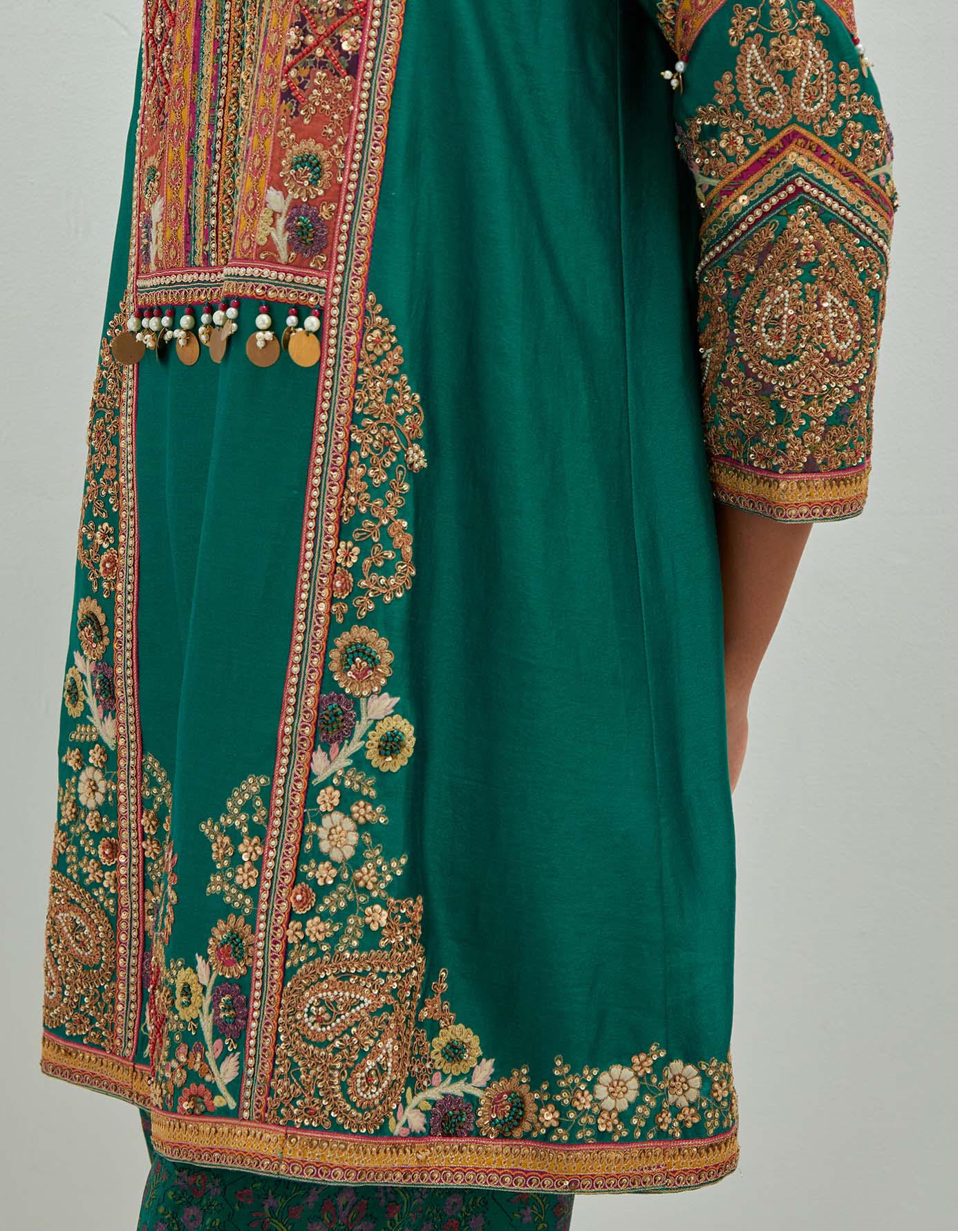Kitch Emb Phiran with Salwar