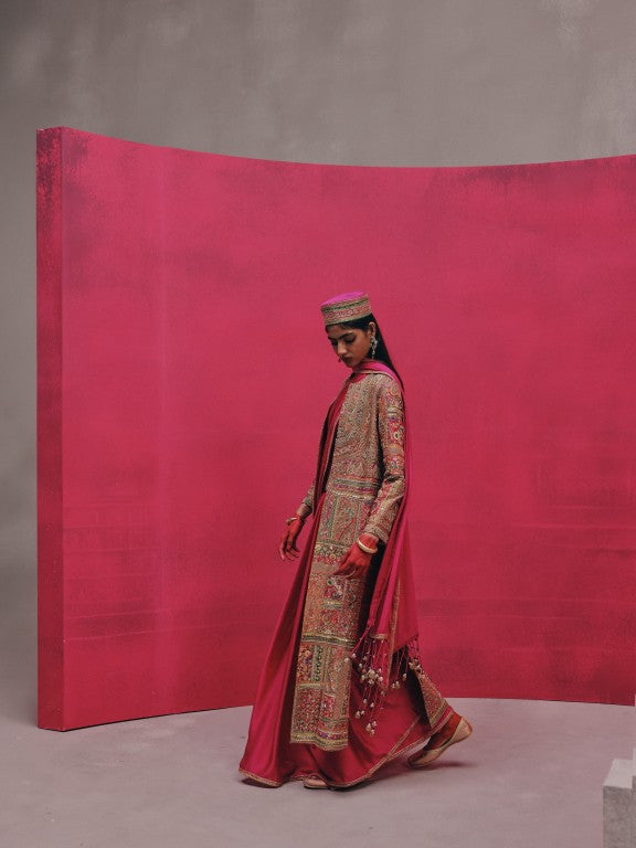 Heavy Multi Patch Jacket with Sari