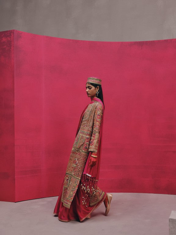 Heavy Multi Patch Jacket with Sari