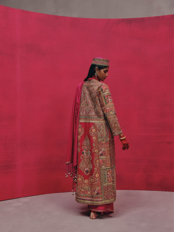 Heavy Multi Patch Jacket with Sari