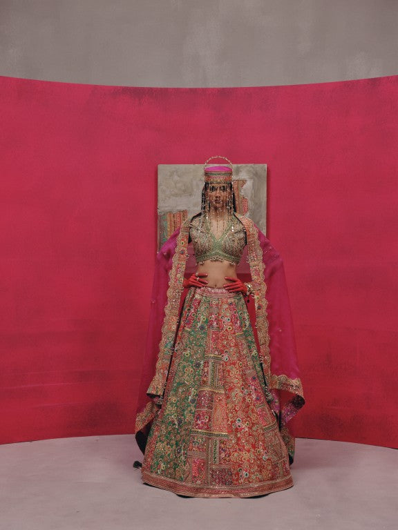 Multi Colored Patchwork Lehenga