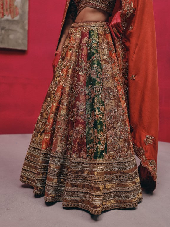 Zardozi Paneled Lehenga