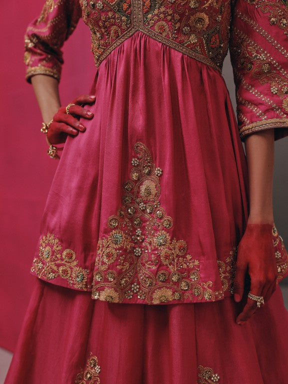Peplum with lehenga