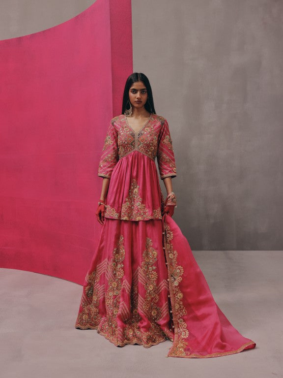 Peplum with lehenga