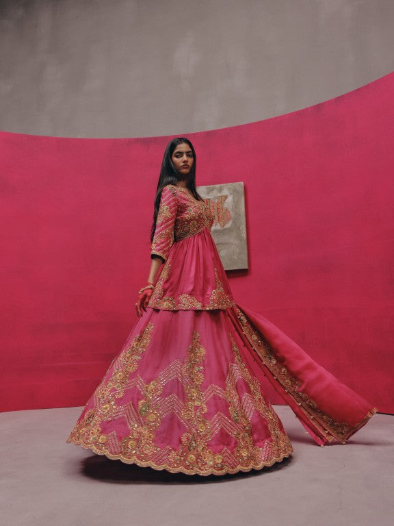 Peplum with lehenga