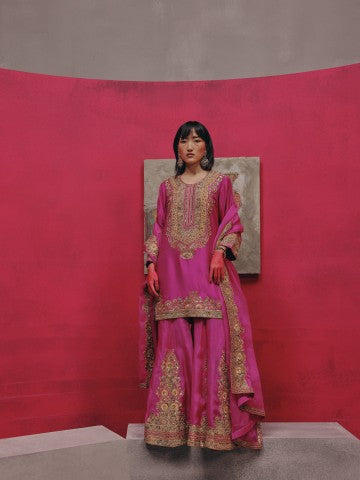Marodi Short kurta and sharara