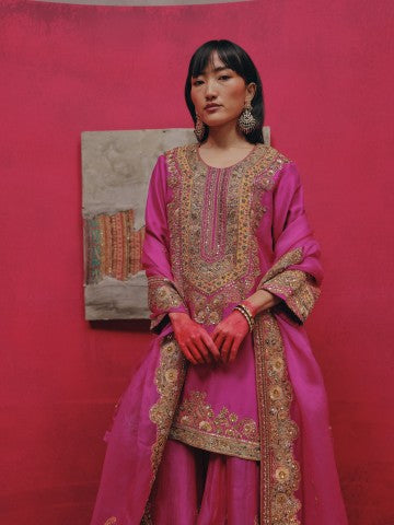 Marodi Short kurta and sharara