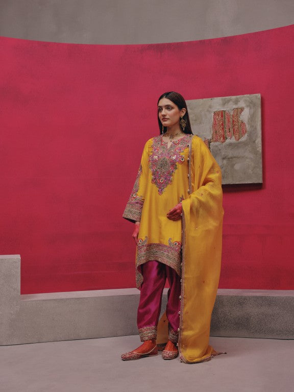 Short Hanky kurta with salwar
