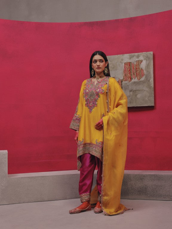 Short Hanky kurta with salwar