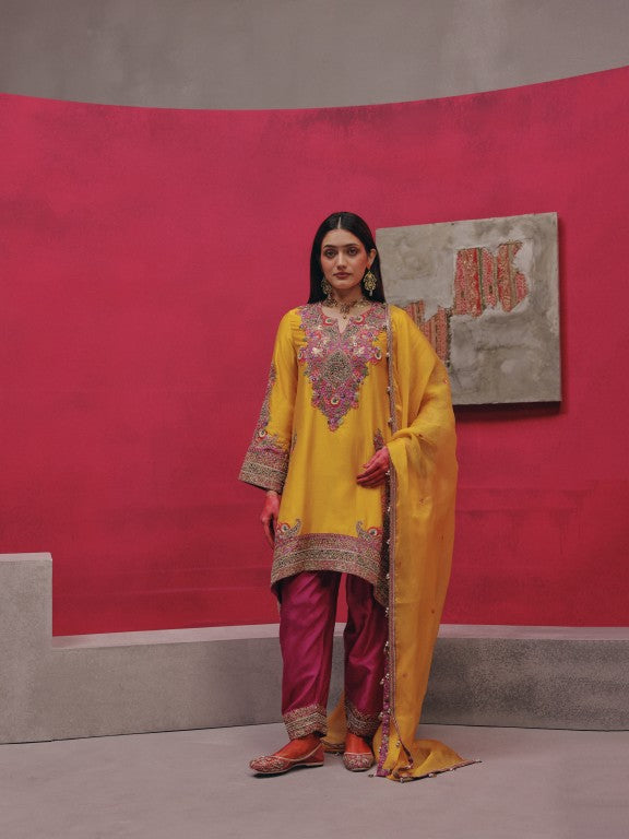 Short Hanky kurta with salwar