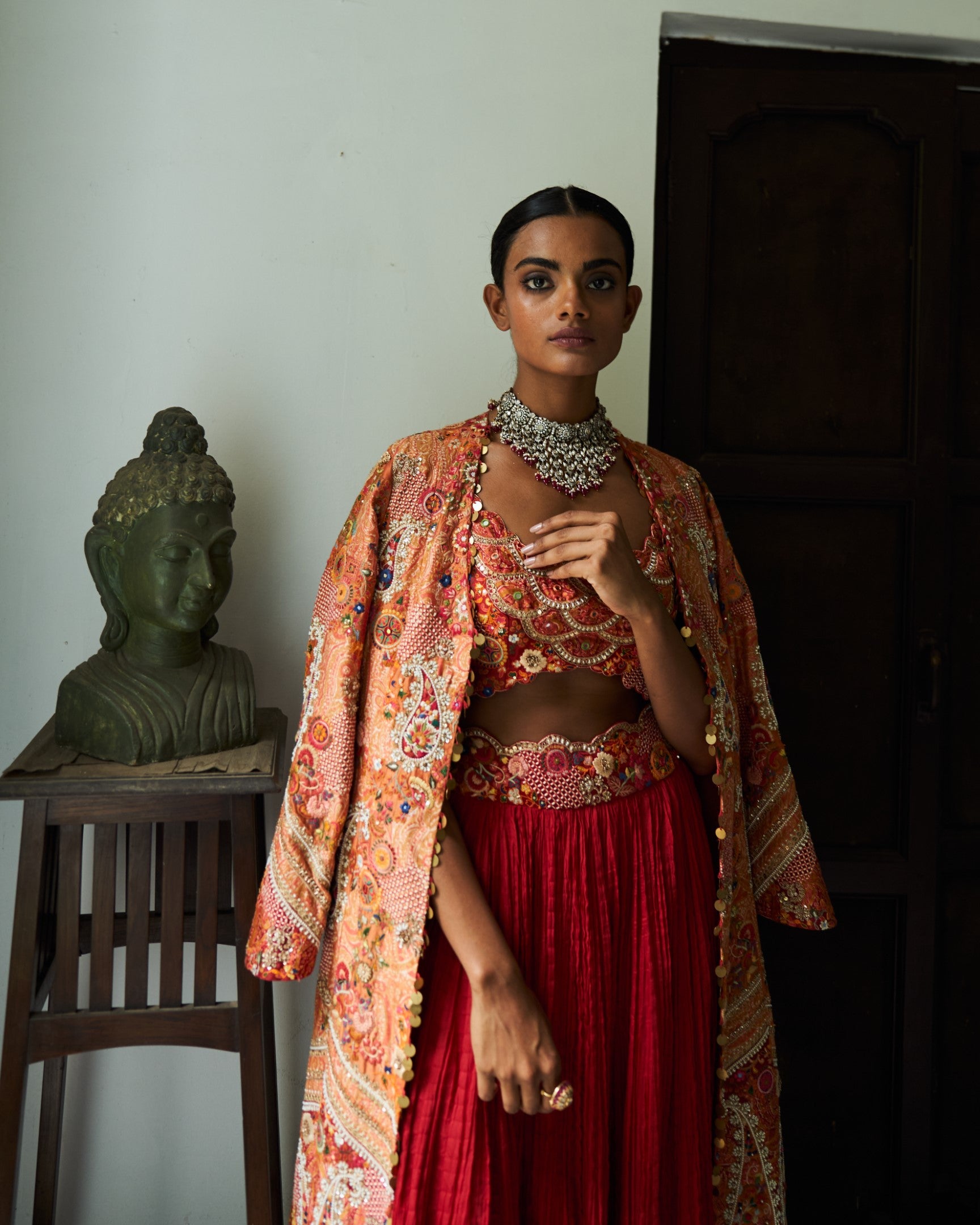 Front Open Jacket Set