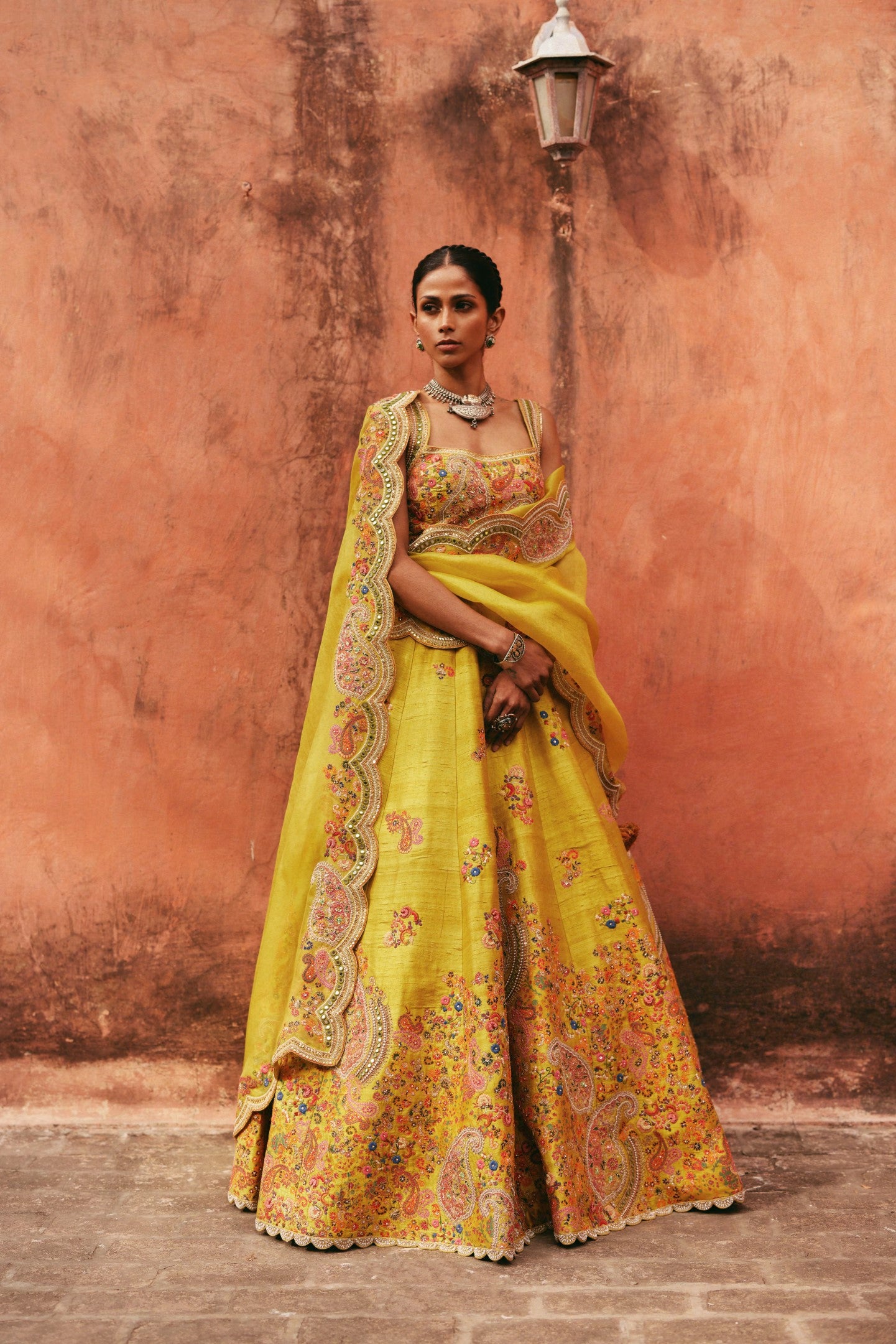 Dupion Lehenga With Blouse And Dupatta