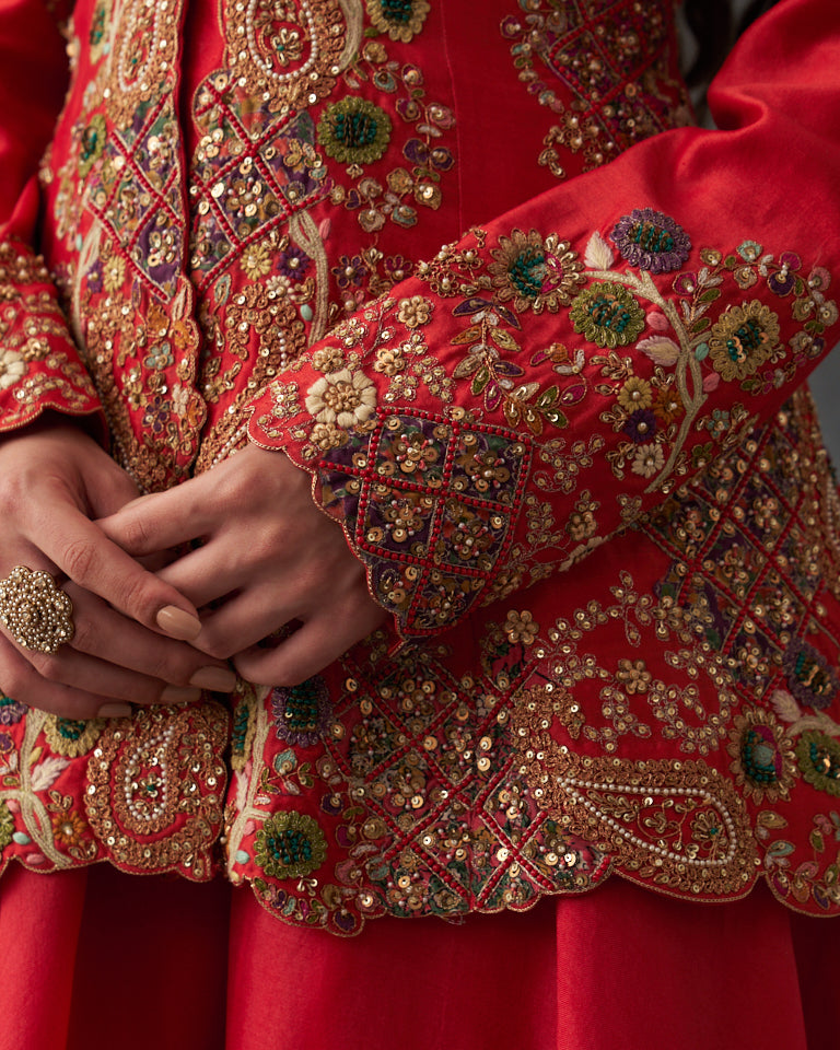 Gulrez Peplum Sharara Set