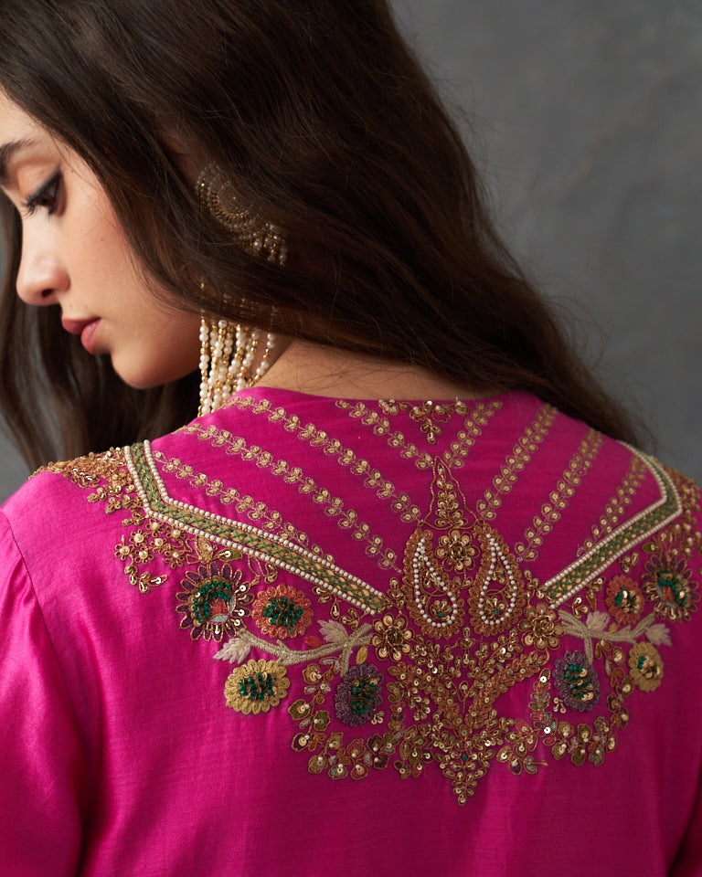 Gulrez Short Kurti With Sharara & Dupatta