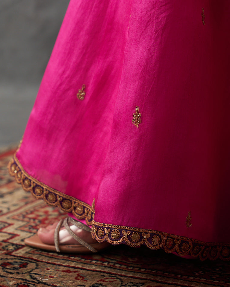 Gulrez Short Kurti With Sharara & Dupatta