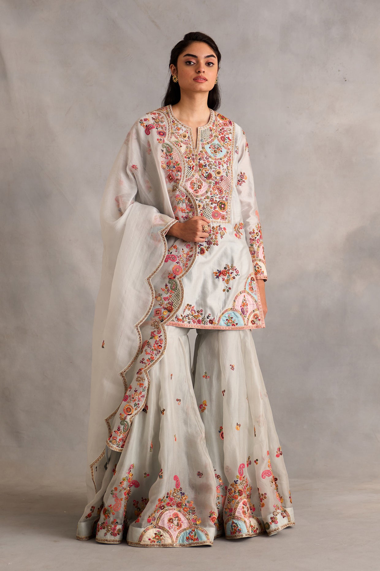 short sharara dress Shop Women's Red Rati Short Sharara Set