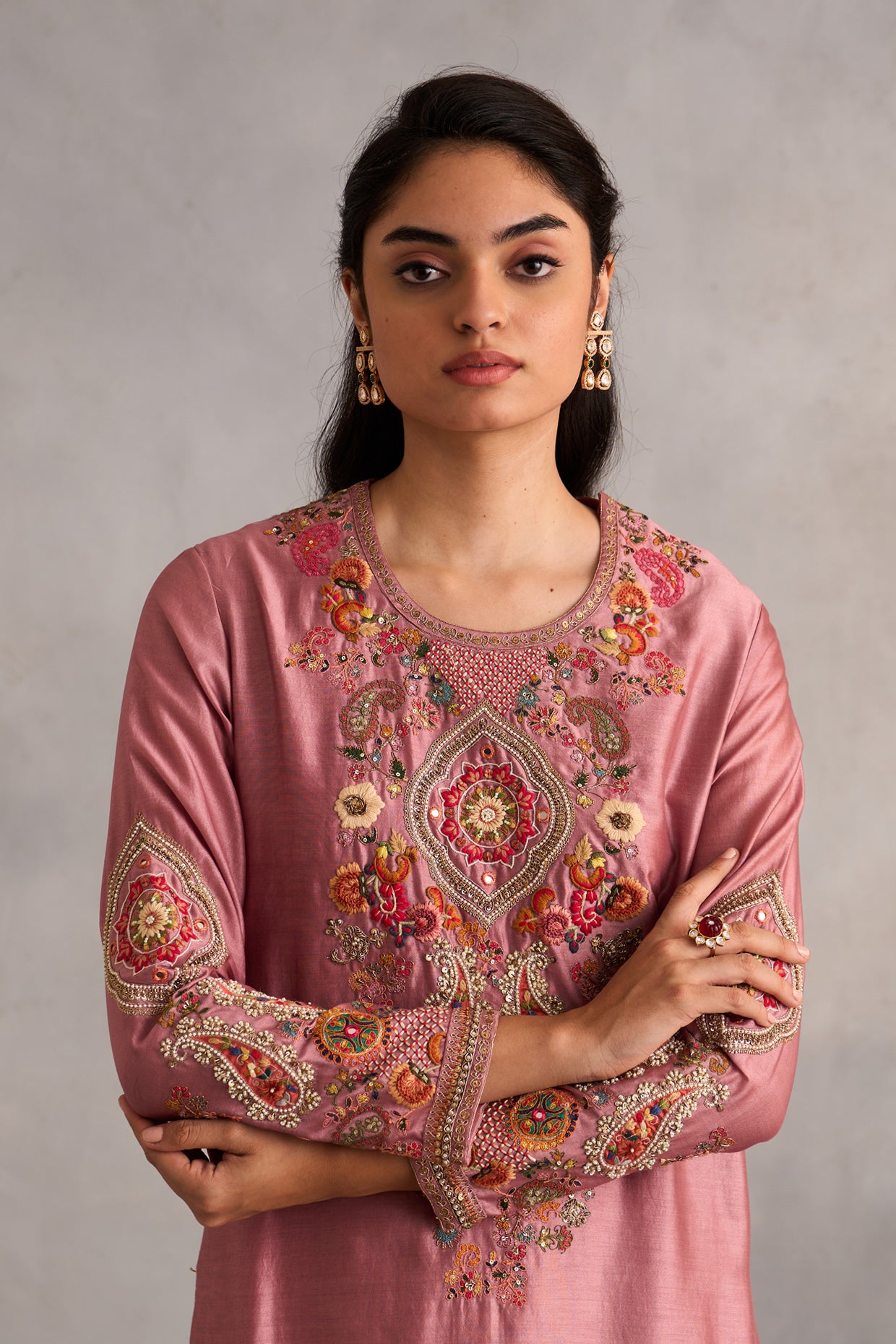 Straight Kurta With Pants And Dupatta