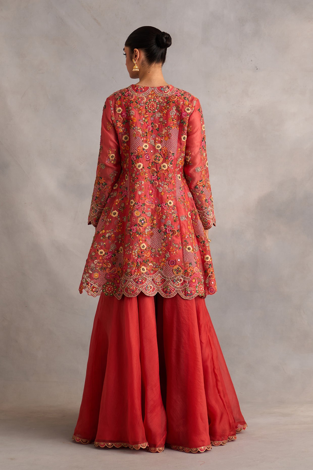 Asymetric Paplum With Sharara