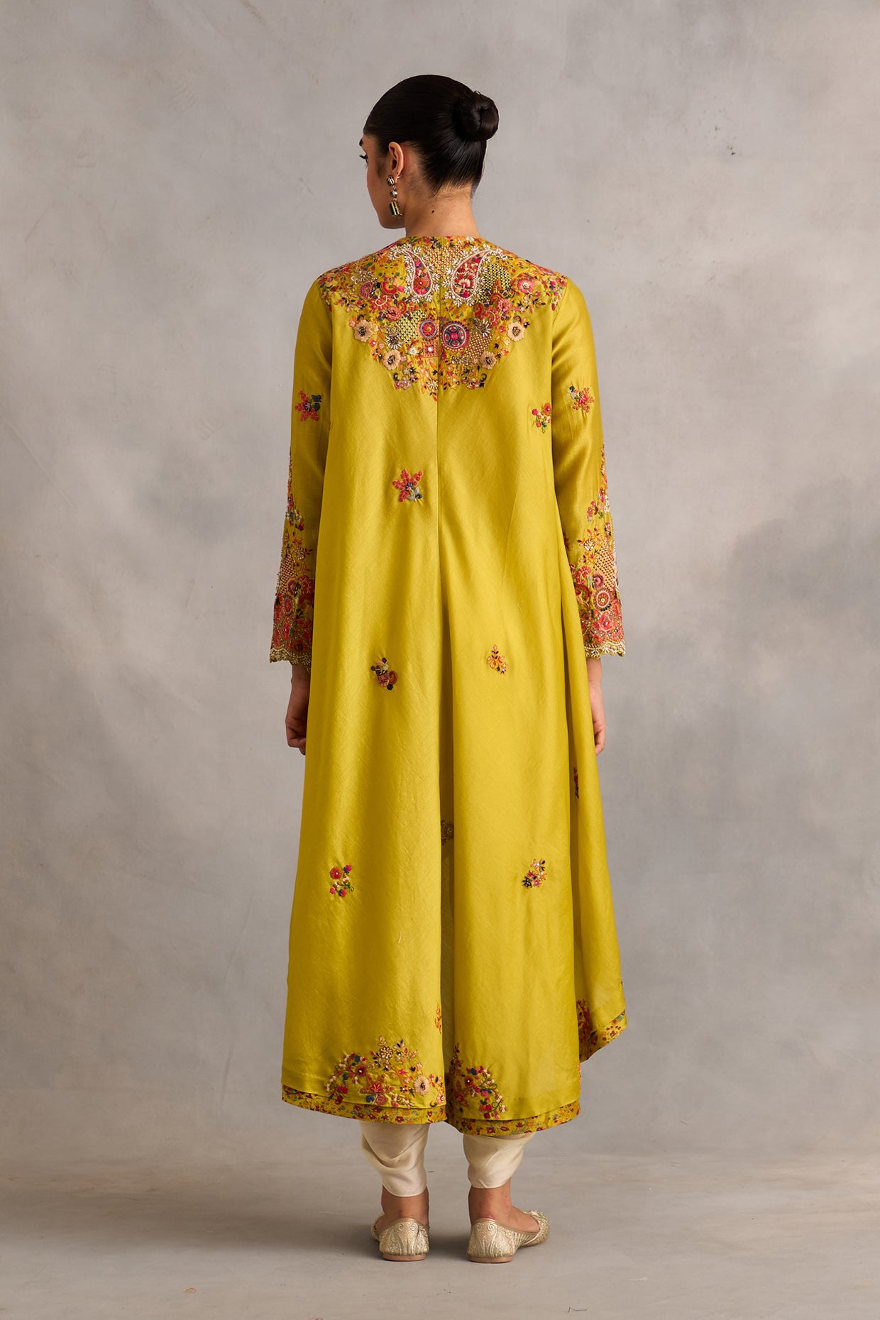 High Low Jacket  With Dhoti