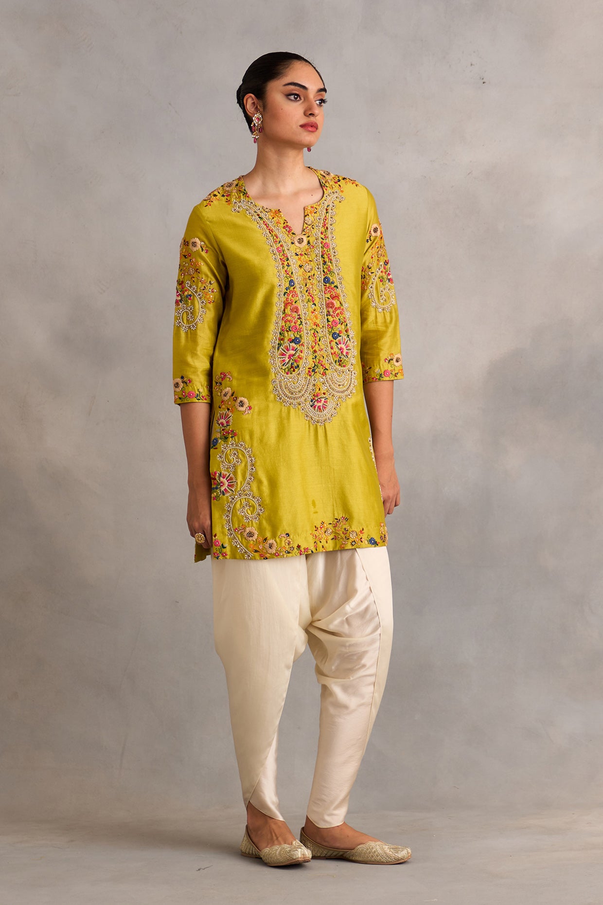 Short Kurti With Tulip Pants