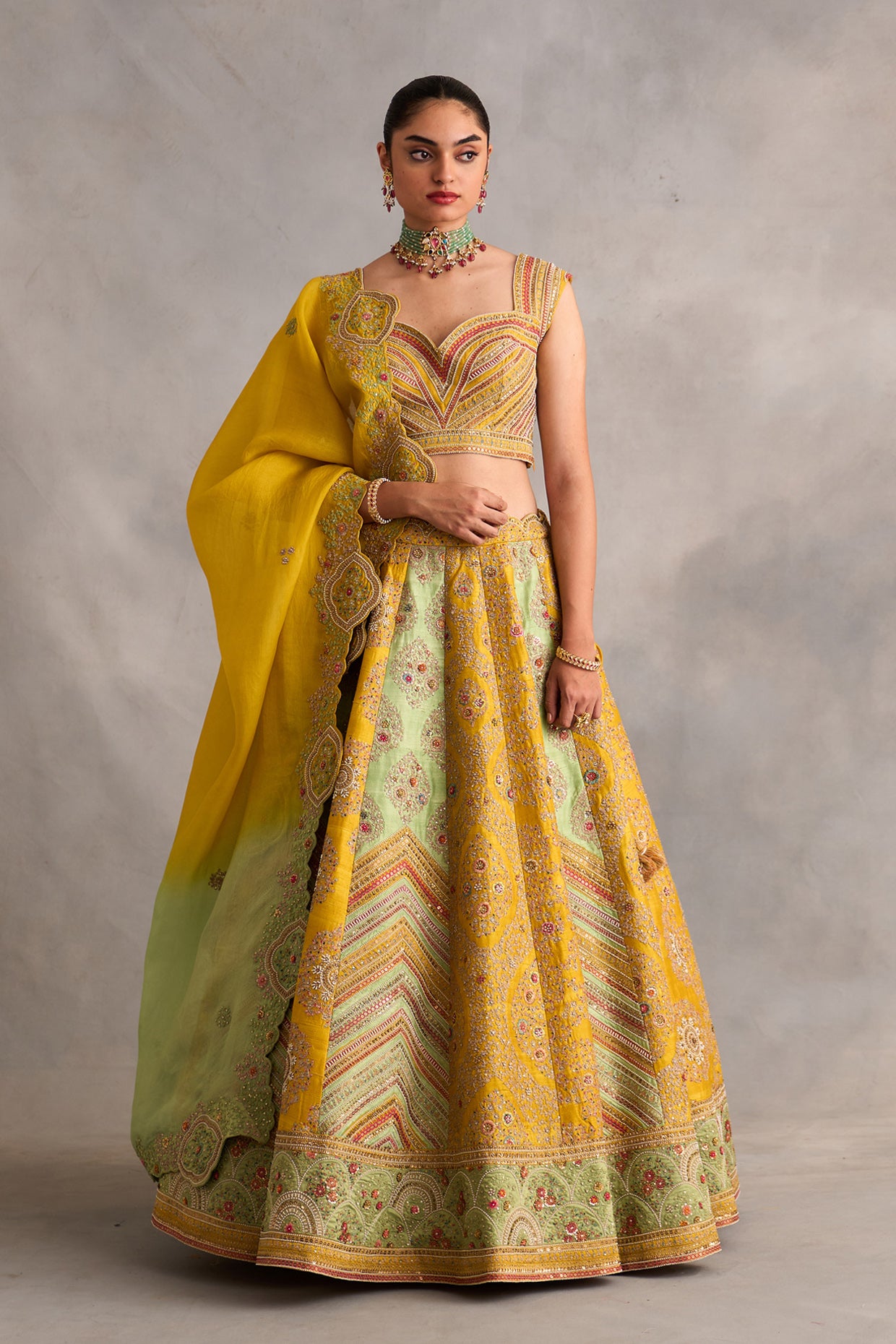 Lehenga With Blouse And Dupatta