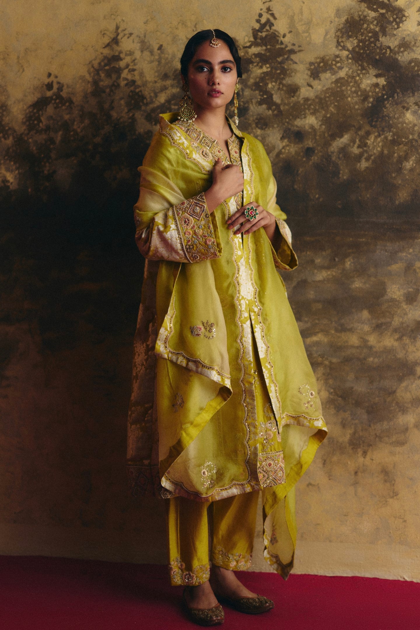 Aline kurta with pants and dupatta