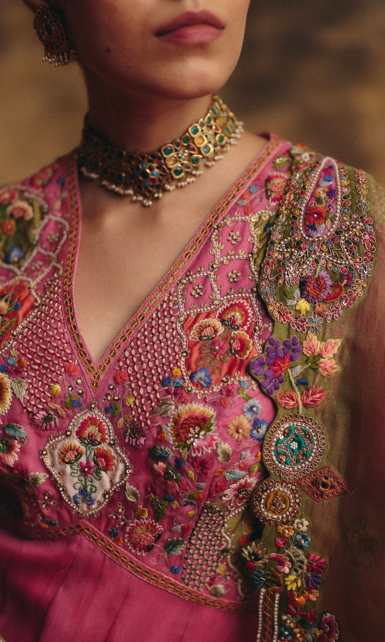 Kalidar with dupatta