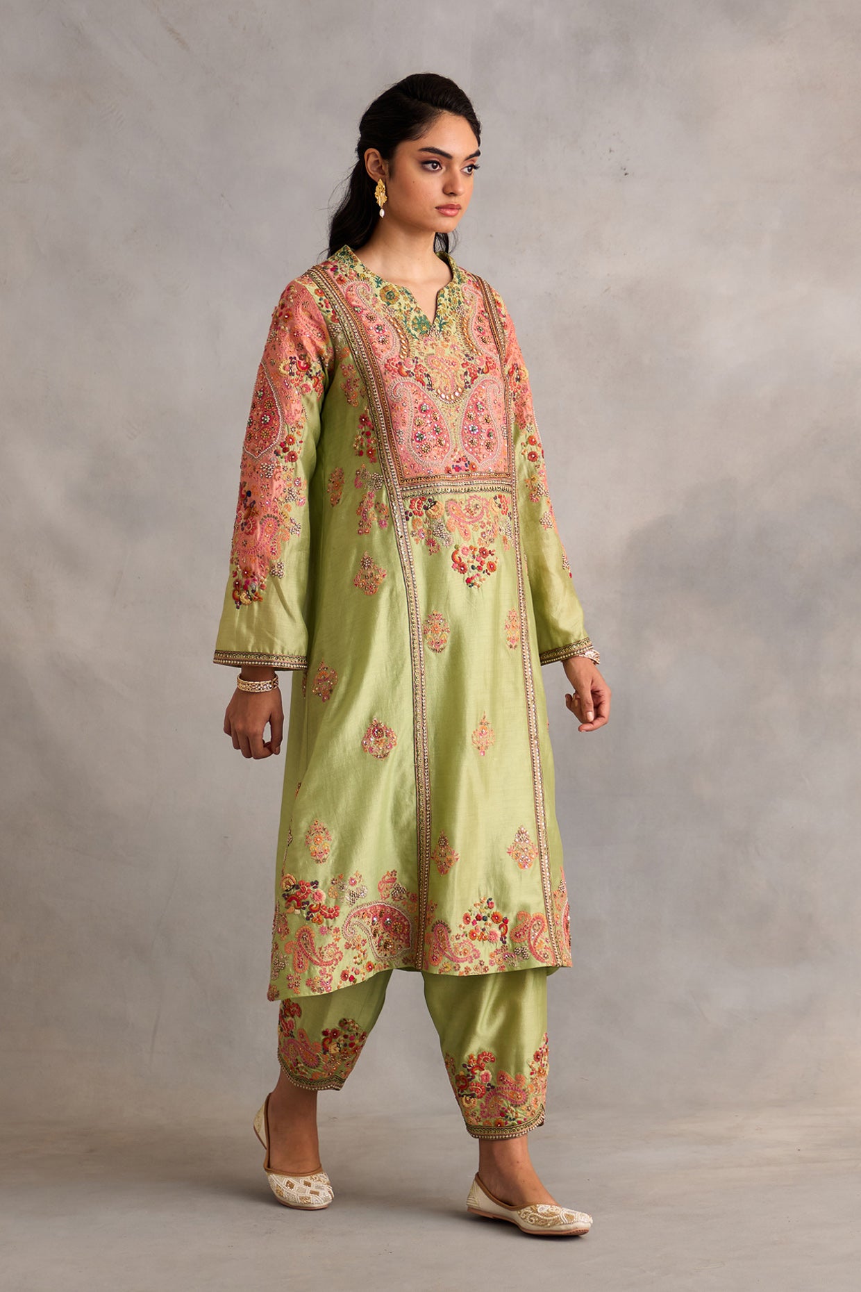 Aline kurta with pants and dupatta