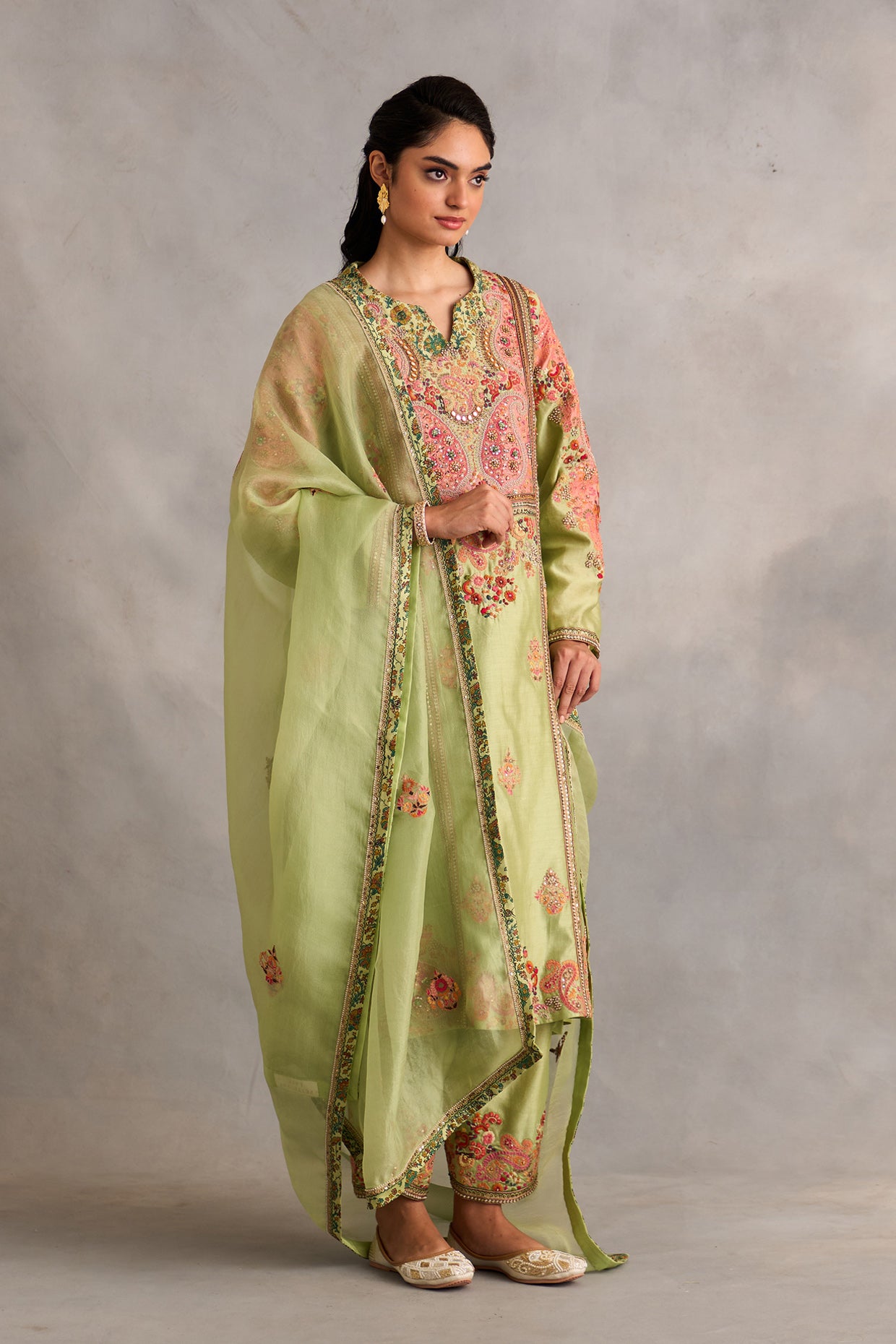 Aline kurta with pants and dupatta