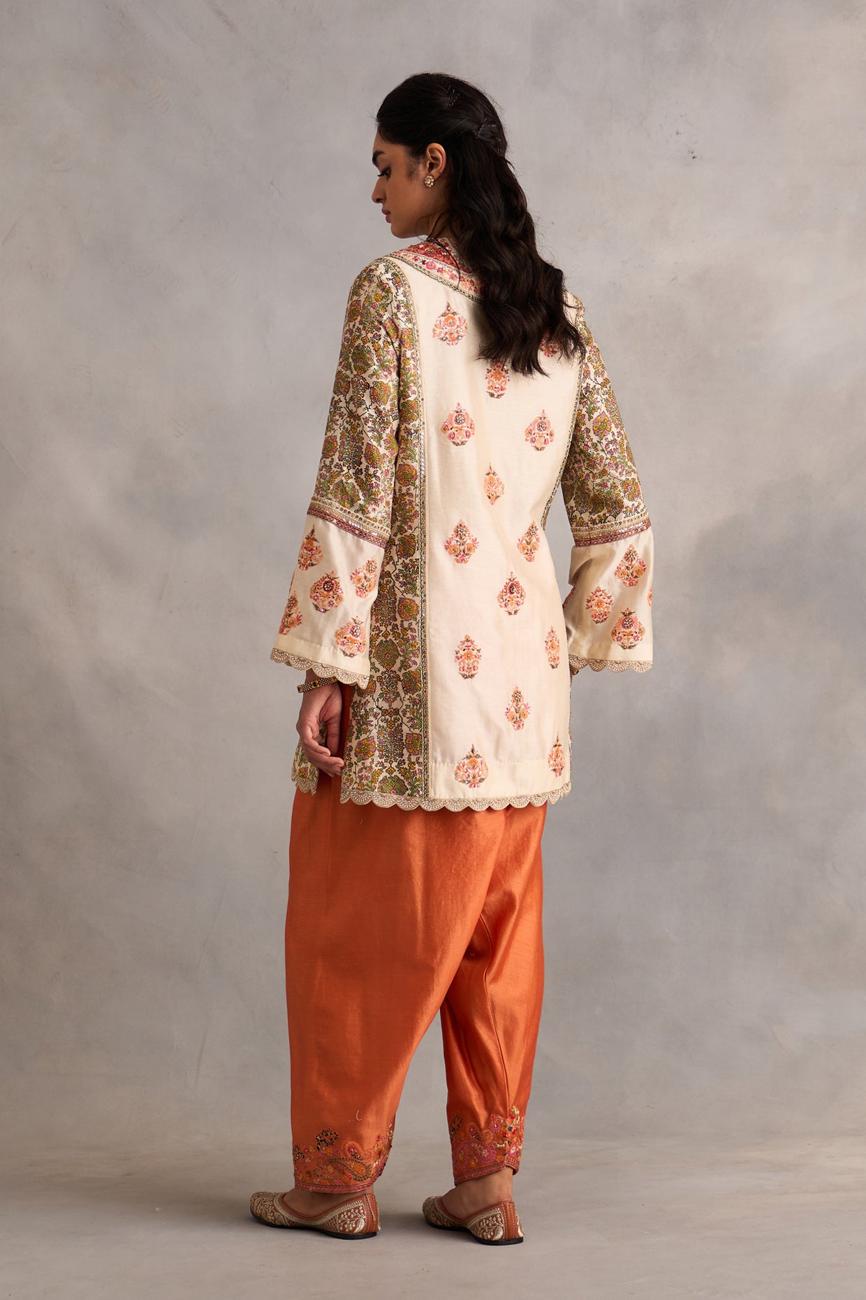 Printed Short Kurti With Salwar