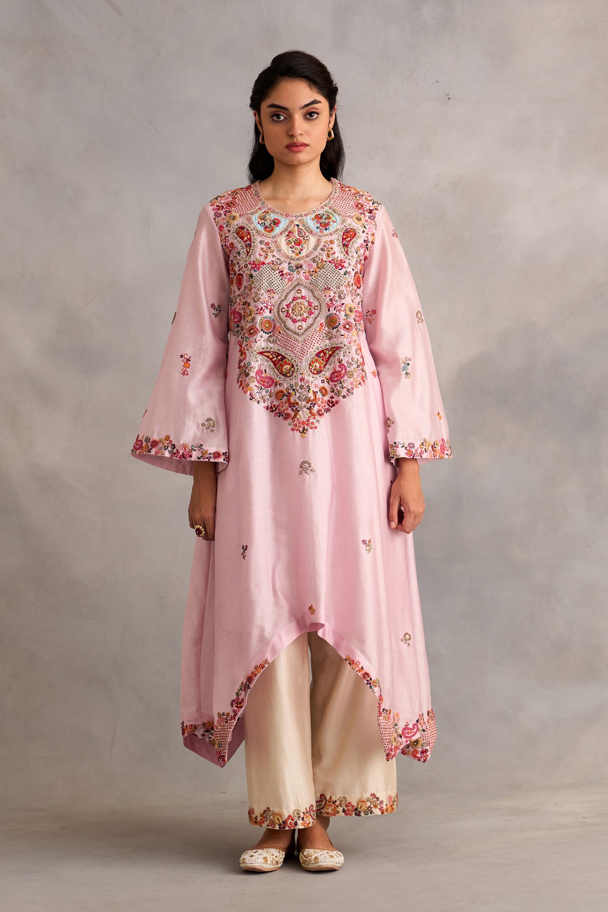 Asymetrical Kurta And Pants