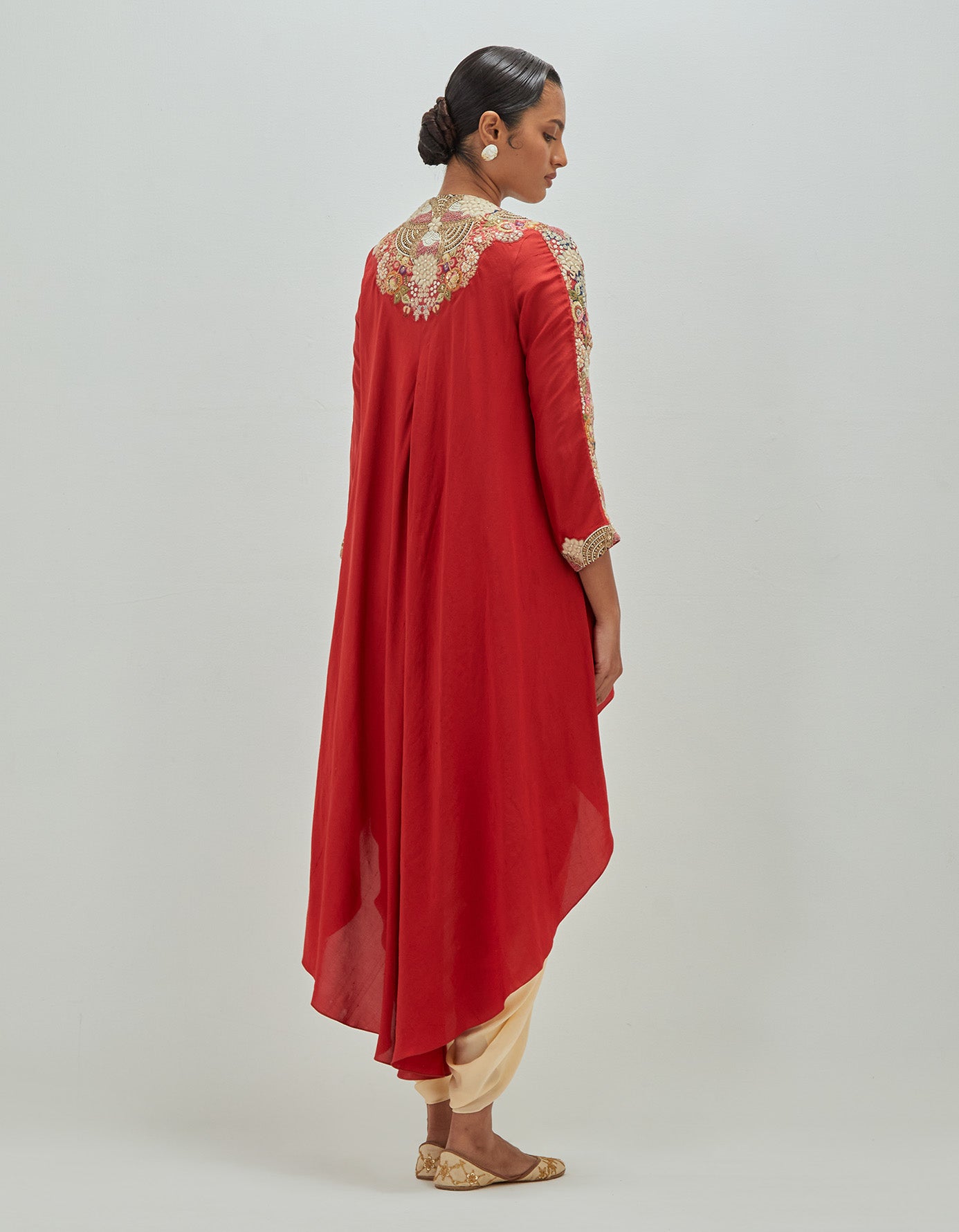 White Moti High Low